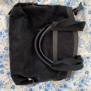 SHERPANI Suede Travel Bag - like-new condition
